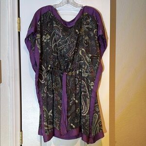 United Colors Of Benetton Purple Paisley Tunic